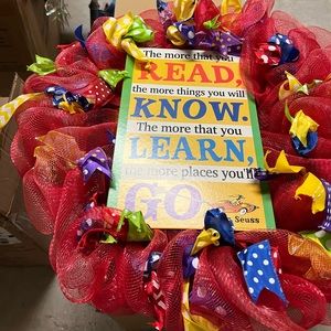 Dr Seuss wreath